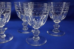 Val St Lambert Kent York (5) Water Goblets, 5 1/4″ (S11)