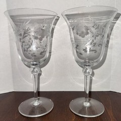 VTG Danube by Colony 7 3/4» tall Water/Drink goblet Discontinued 1950