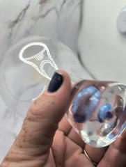Vintage Bubble Stem Cocktail Claret Wine Glasses 5 3/4” H ~ Set of 5