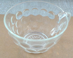 Vintage Set of 4 Punch Bowl / Dessert Cups w Raised Dot design VG+