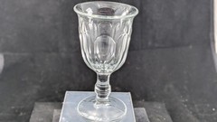 EAPG Bessimer Bessemer Flute American Pattern Flint Glass GobletChip Bottom