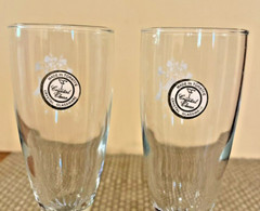 2 Crystal Toasting Flutes Wedding Bells 8.25″ Champagne Glasses Set Twisted EUC