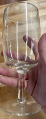 Vintage Clear Glass Water Goblets, From The Federal Glass «Sheer Rim» Line