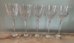 5 Wine Glass Excellence by SCHOTT-ZWIESEL Vertical Uneven& Criss Cross Cut