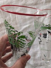 Vintage Libby «Making Hay» Pilsner Glasses Set Of 6 -READ