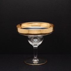Vintage Glastonbury Lotus Rambler Rose 1125 Gold Rim Stemware Glass