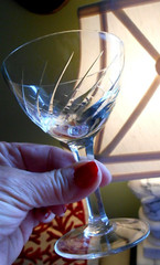 Set 2 Crystal Wine Glasses Val St Lambert Gevaert Arlene Prince Eveque Torsade