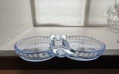 Cambridge Glass Gadroon 3500/121 Moonlight Blue 4.5” 2-Handle Tray