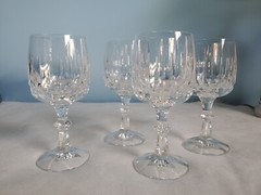 Schott Zwiesel Crystal TANGO Vertical Cuts Knob Stem – Set of 4