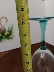 Gorgeous Luminarc ?? Jade Teal Green Stemmed Wine/Water Glass 10 oz.
