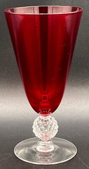 2 Morgantown Red Golf Ball Stems 7” 11 Oz. Iced Tea Tumblers
