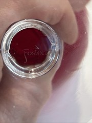 VTG Fostoria Ruby Red 8 Oz Wine Glasses Clear Hex Stem 6 1/2” Tall Clear USA