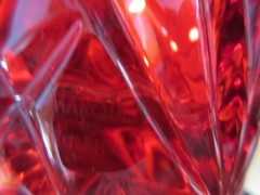 Set of 4 Waterford Crystal Marquis Brookside Red Double Old-Fashioned Glasses