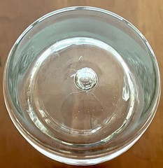 Crate & Barrel Direction Highball Glasses Set/8 Bubble in Base 12oz 6 1/8″ H