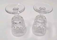 Royal Brierley Crystal BRUCE Cut Sherry Port Glass Set Of 2 Glasses Excellent 4″
