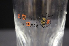 2 Pc Cut Crystal LE PAVILLON DE RUTH Restaurant Drinking Glass Tumblers, Geneva