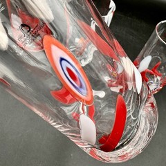 Arte di Murano Alessandro Coppola Italy Hand Blown Millefiori Glasses SET/4
