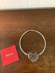Baccarat Crystal Pebble Necklace