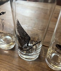 Set Of 3 Vintage Federal Glass Canada Goose Glasses – 2 Highball & 1 Tumbler
