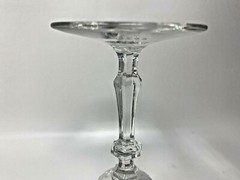Glastonbury – Lotus Vesta Clear 6″ Champagne Sherbet Glass (HOLDS 6 oz full)