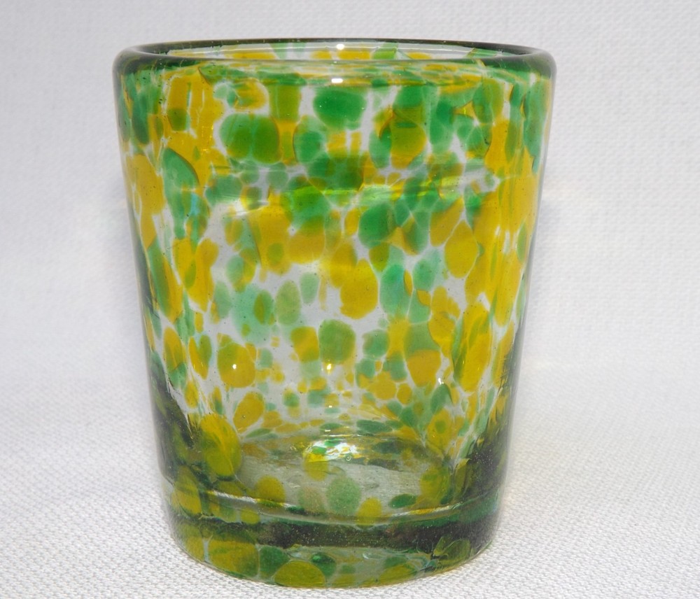 Single Replacement Glass Vintage Handblown Mexican Confetti Tumbler