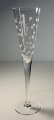 Marquis by Waterford Etched Mini Hearts Romance Collection Champagne Flutes x 2