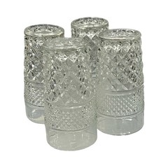 Wexford Anchor Hocking Set of 4 Flat Tumblers Glasses 5-1/4”T x 3”W 10 oz.