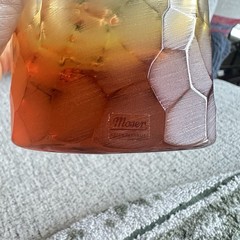 Moser Pebbles Topaz Double Old Fashioned DOF Tumbler 12.5 oz