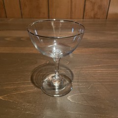 Vintage Sherbet Crystal 12 Lenox Montclair Platinum Rimmed￼