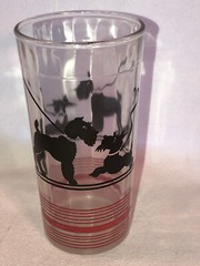 Hazel Atlas Scottie Dog 4.75 Inch Tumbler Mint
