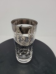 Vintage Kimiko Highballs Silver Knight Coat of Arms 5.5” MCM Set Of 4 VGC