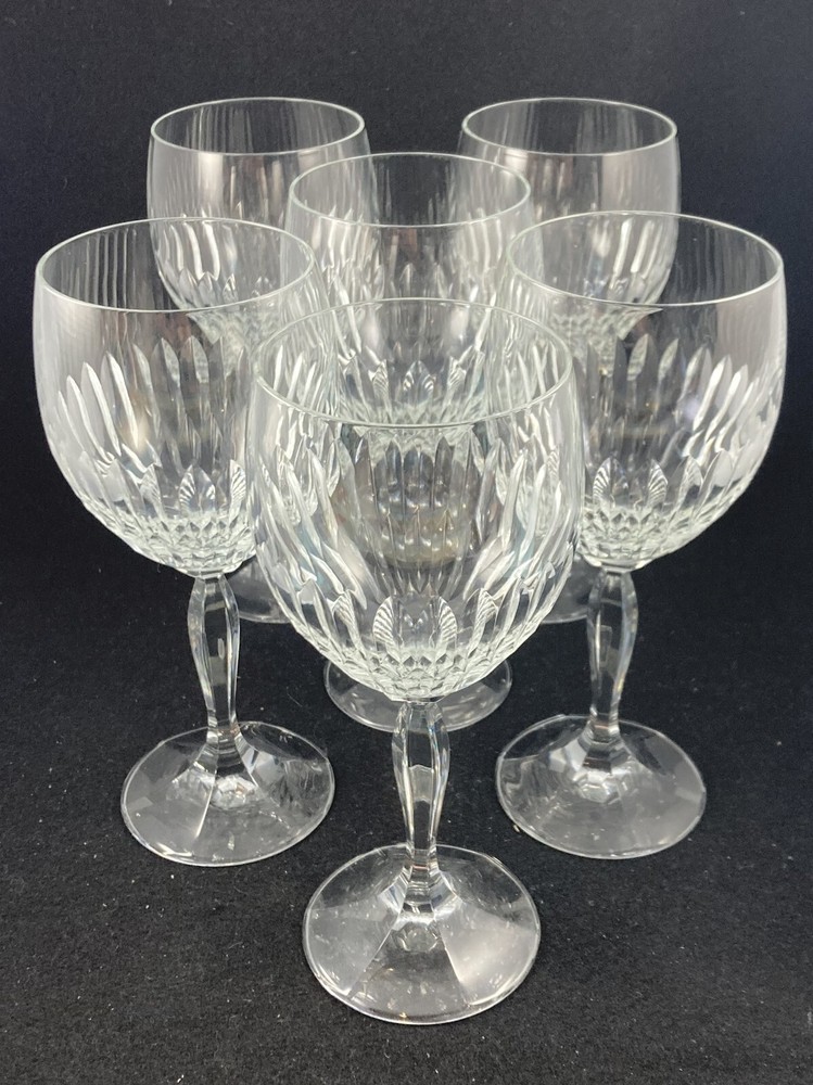 6 Vintage Schott-Zwiesel Celebration Crystal Water Goblets 7.6in Discontinued