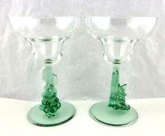 Cristal D’Arques Margarita Glasses Siesta Cactus Set of 2