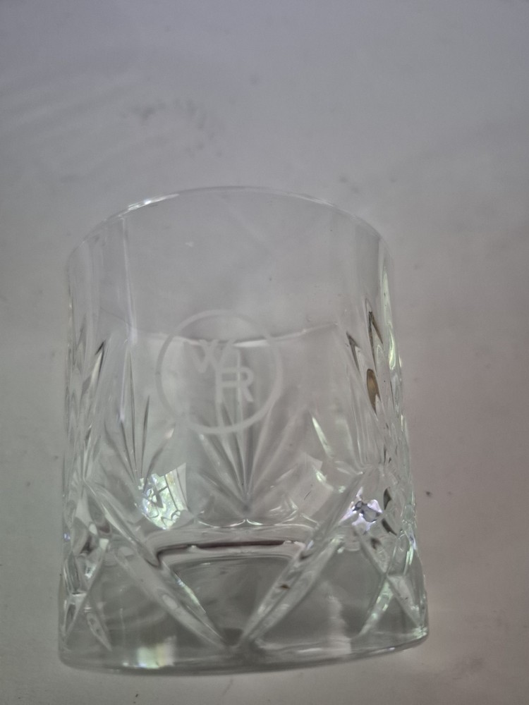 3 Woodford Reserve Bourbon Glencairn Crystal Rock Glasses Low Ball 10 oz