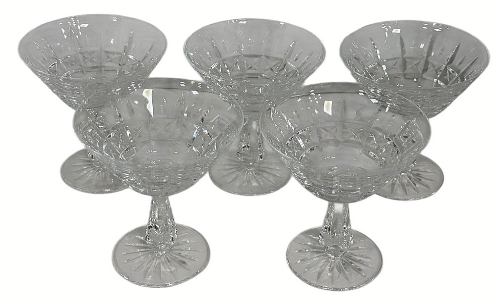 WATERFORD CRYSTAL KYLEMORE CHAMPAGNE COUPE SET OF 5