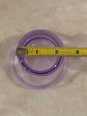 Yield Design Millenium Collection Stemless Wine Glass Lot of 2 Lilac Pink EUC