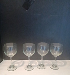Four 12oz Water Goblets, 7 1/2″ H