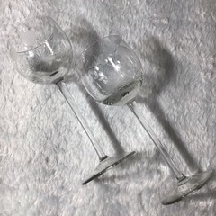 Crystal Long Stem 6 Oz Floral Rosette Champagne Wine Glasses Set Of 2