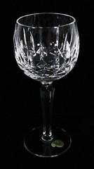 RARE! VINTAGE WATERFORD KILDARE PATTERN HOCK WINE GLASS 7.5″ TALL NEW W/ STICKER