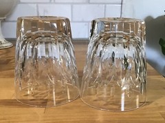 2 Stuart Crystal Abbey Cut whiskey tumbler Glasses 3.75”