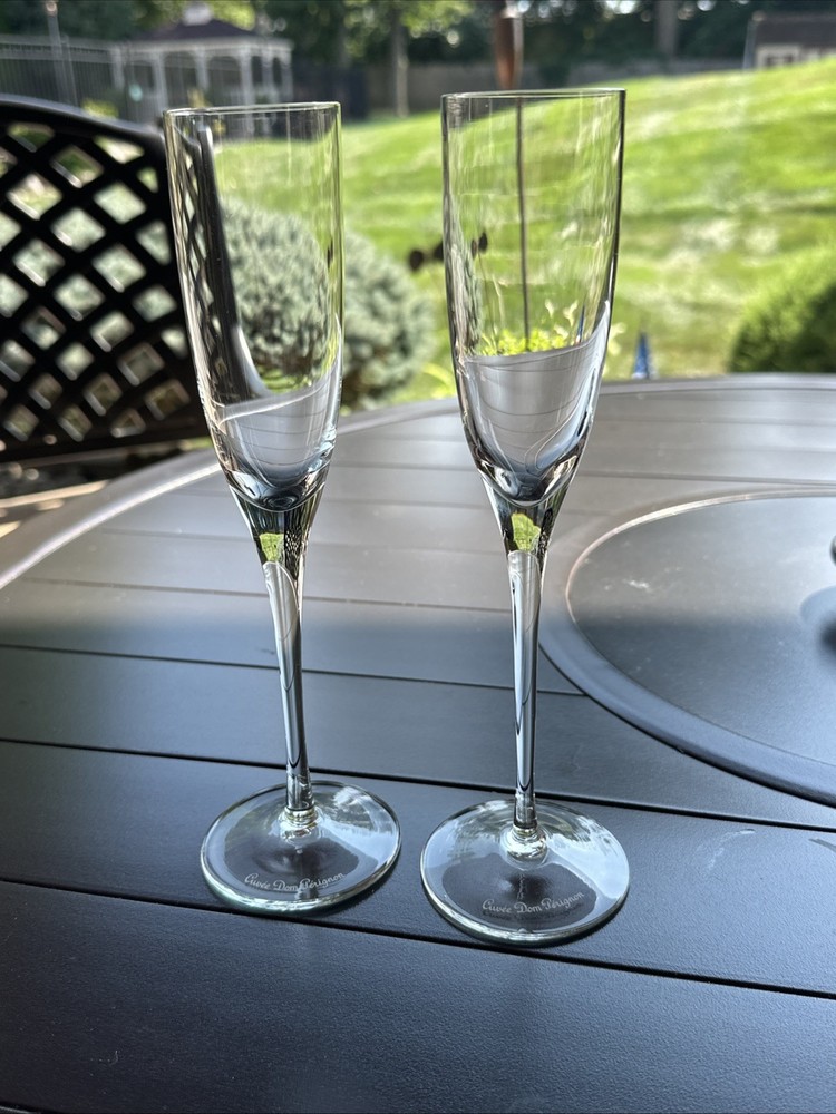 EUC 2 Cuvée 9” Dom Pérignon Champagne Flutes