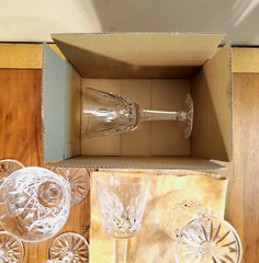 8 VTG NEW 9-10+oz IRE MADE Waterford Crystal LISMORE 5 7/8″ Claret Wine Glasses