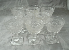 Vtg Imperial Glass CAPE COD Set of 8~5″ Champagne Tall Sherbet #1602-160 EC 2