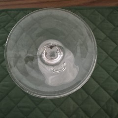 Lot of 6 Cristal J D Durand Water/Wine Goblets Frosted Petals Stemware France
