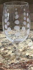 4 MIKASA CHEERS STEM GOBLETS ETCHED HORIZONTAL ,VERTICAL,DOTS,SWIRLS 9”T