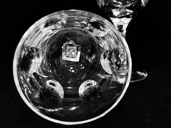 Vintage Tiffin-Franciscan Mirage Cut Crystal Water Goblets Set of 7