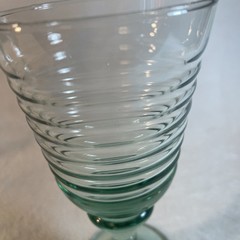 Vintage Libbey Sirrus Spanish Green Water Goblet 7.4″ USA 12oz Replacement