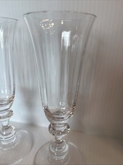 Mikasa Champagne Flutes Glasses French Countryside Set Of 2 Crystal