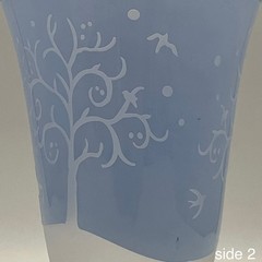 Slant Collections Winter Wonderland 3pc Water Goblets/Glasses 1994-2018 6″t 16oz