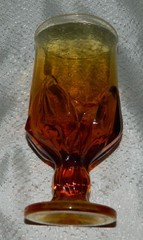 Vintage Tiffin Franciscan Cabaret Persimmon Orange 12 oz Goblet – 7″ Tall